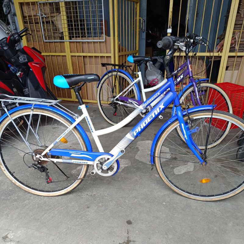 sepeda BEKAS mini ontel phoenix 7 speed ukuran ban 26 x 1 3/8