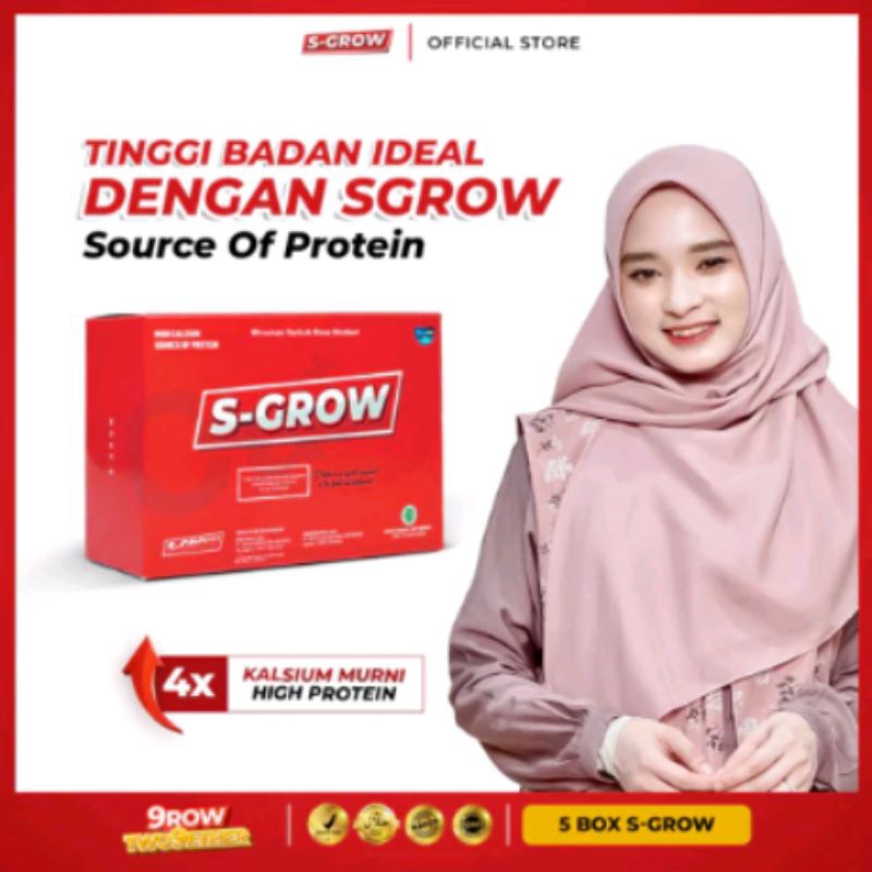 S GROW SUSU PENINGGI BADAN TERBAIK ORIGINAL(tinggi kalsium)