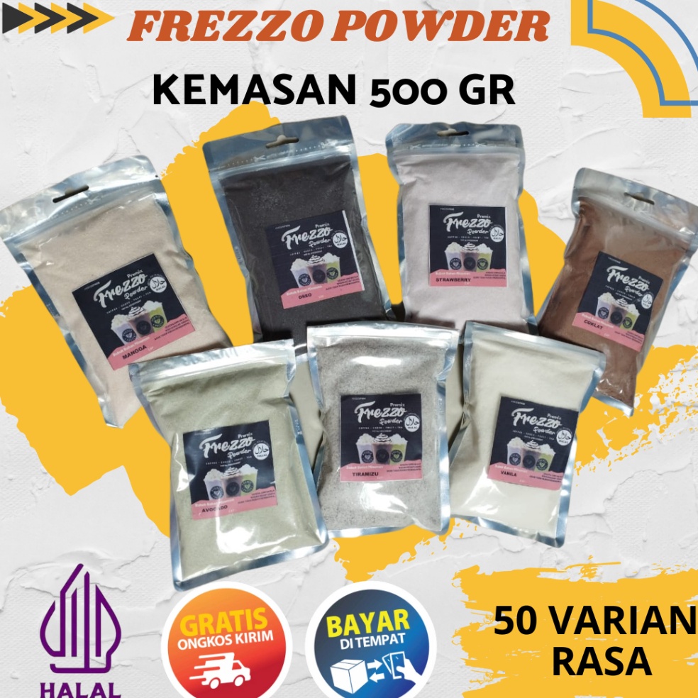 

H4rga T3rmurah Repack Frezzo Powder Drink 500 gr | kemasan 1/2 Kg | 500g Bubuk Minuman Bubuk Minuman Kekinian Bubuk Cappucino BOBA Jawa Tengah [256]