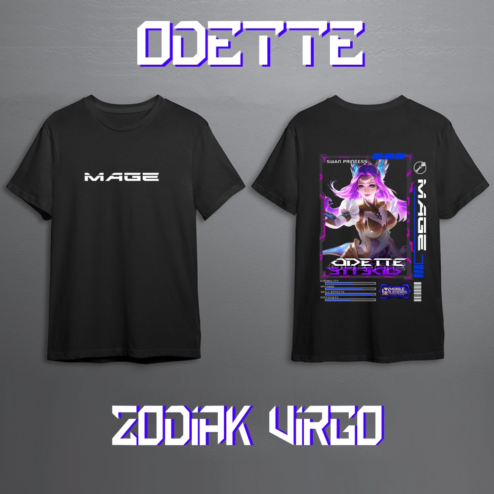 Kaos Pria Mobile Legend Hero ODETTE MAGE Skin Keren//Kaos Mobile Legend//Kaos ML//Kaos Skin