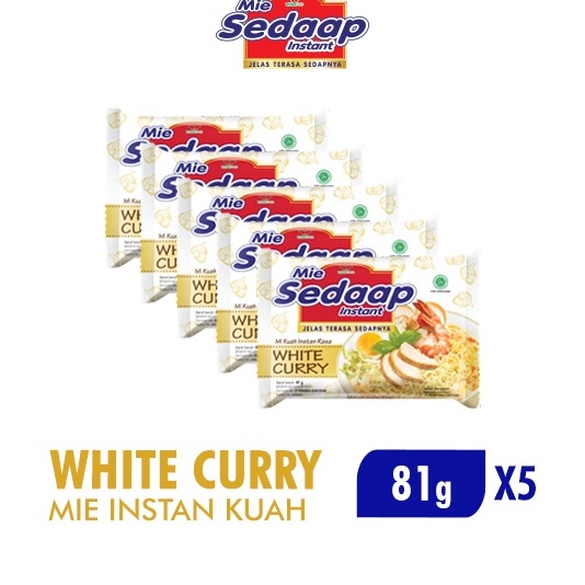 

Kode NYY510 Sedaap Mie Instan White Curry Bag 81 gr x5