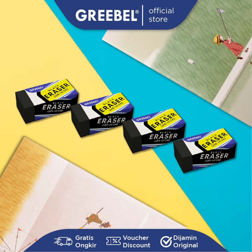 

Penghapus Kertas GREEBEL Eraser Black GBB 141240