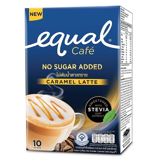 

EQUAL CAFE Caramel Latte Coffee 15 Gr Per Stick Kopi Thailand