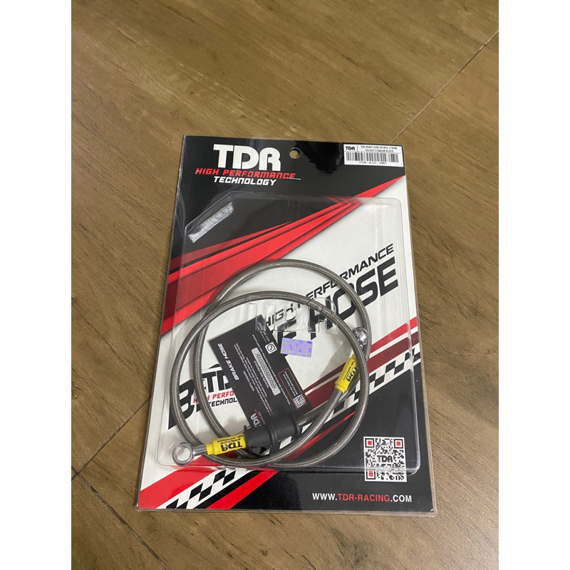selang rem tdr original 110cm silver titanium yamaha aerox nmax depan non abs
