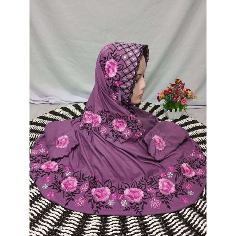 mukena dewasa terusan polino warna