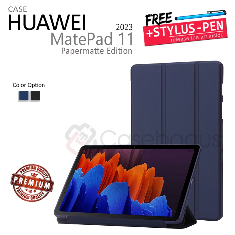 Huawei Matepad 11 Papermatte 2023 - Magnetic Leather Flip Case Cover