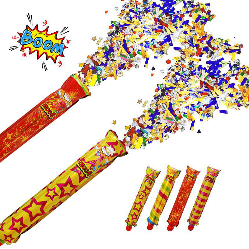 Party popper 40 cm foil - party popper pesta - party popper gold