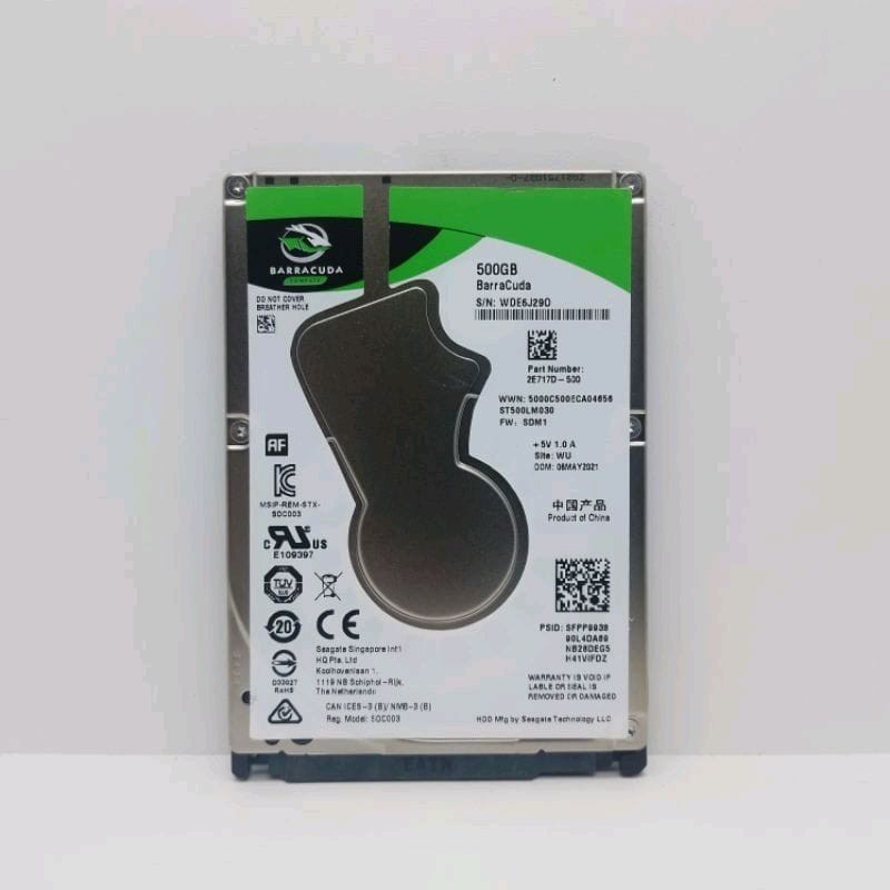 Hardisk 500GB BarraCuda Sata 2,5" Baru HDD Laptop Notebook PS - 500GB