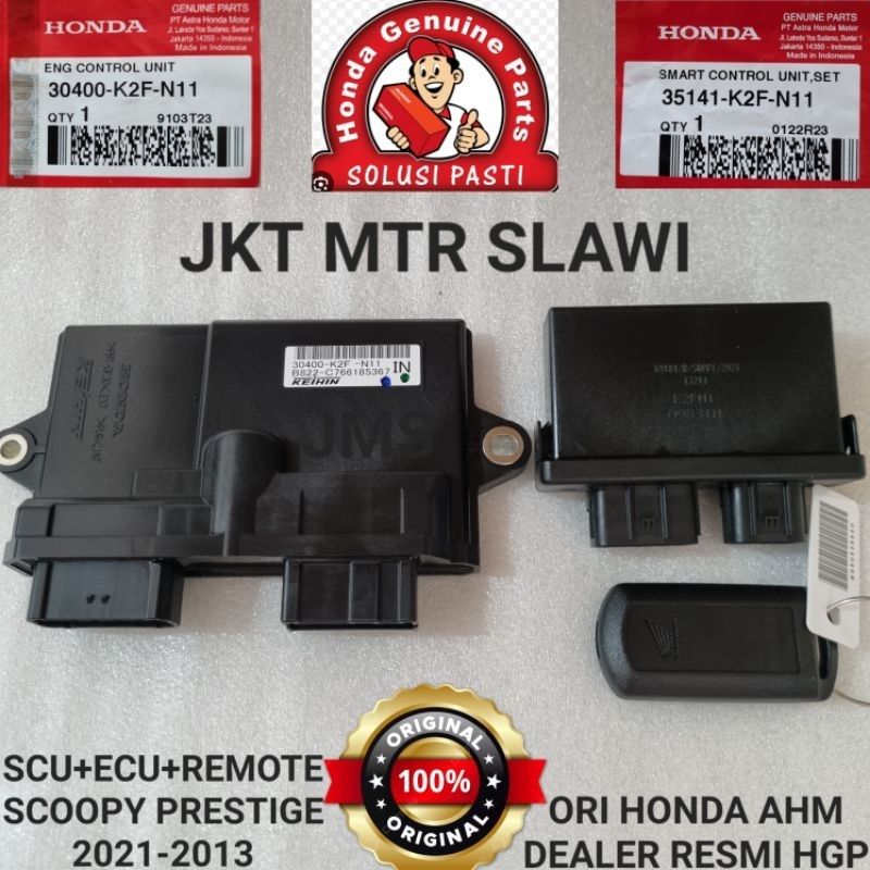 SCU,ECU,REMOTE 1SET scoopy prestige 2021-2023 scoopy keyless ori honda ahm asli honda