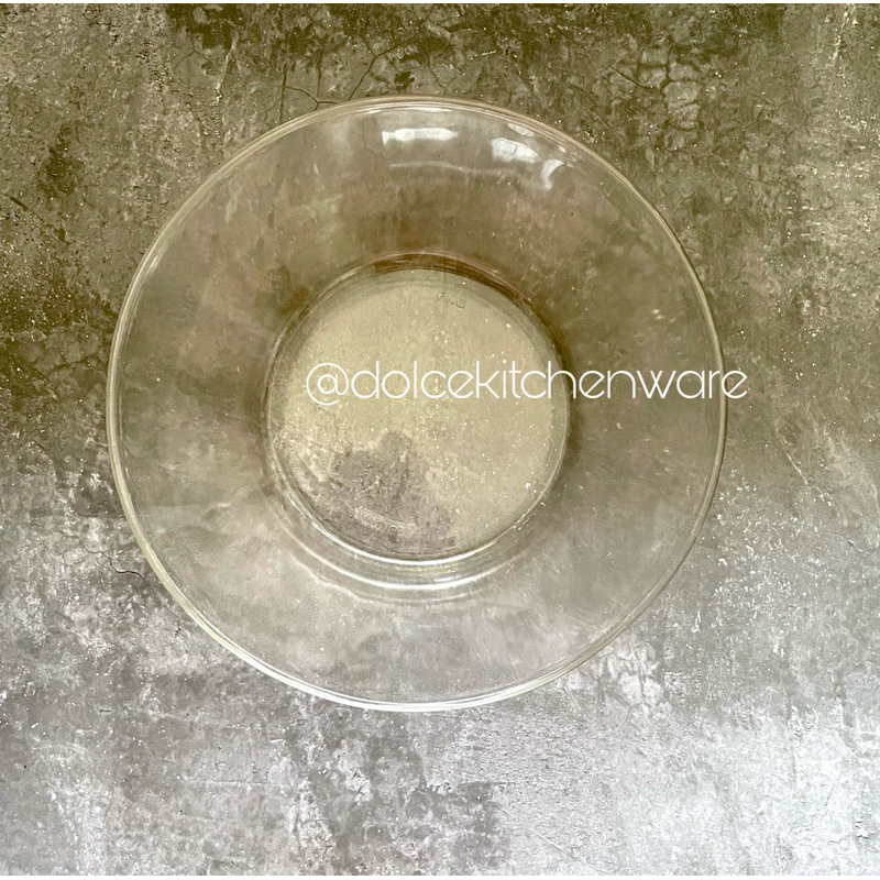 Mangkok Saji Premium Bowl Polos Kaca Bening Tebal