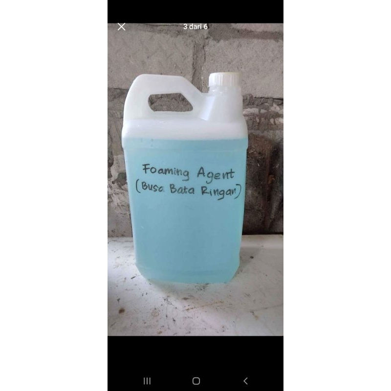 Foam agent dan pengeras hebel bata ringan kemasan jerigen 5 liter