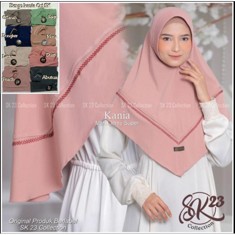 Hijab kania/Bergo kania ori sk23 collection