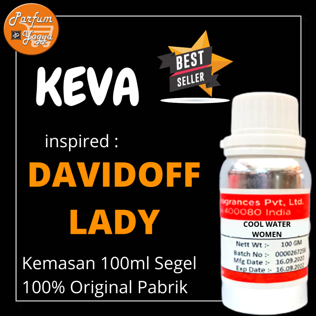 BIBIT PARFUM MURNI KEVA DAVIDOFF LADY 100 ML | SEGEL