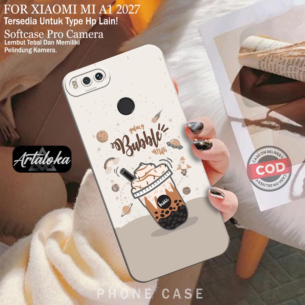 Softcase Hp Xiaomi MI A1 2017 Fashion Case Boba Case Xiaomi MI A1 2017 Silikon TPU Pro Camera Casing
