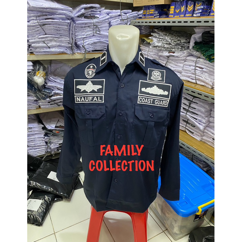 SERAGAM COAST GUARD BORDIR TIDAK TIMBUL