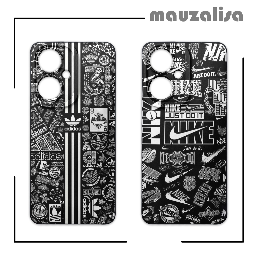 Softcase Vivo Y27 4G Y36 5G Model Adidas - Casing Motif Gambar Nike - Case Pro Camera