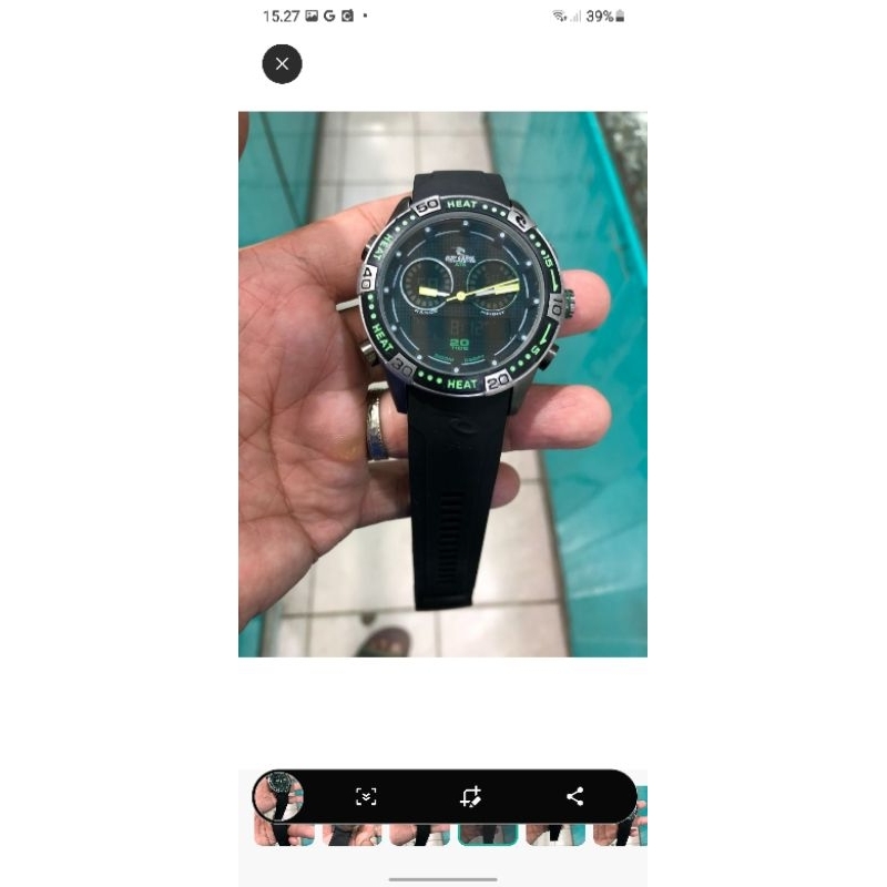 jam tangan sport pria dual time ripcurl normal semua siap pakai