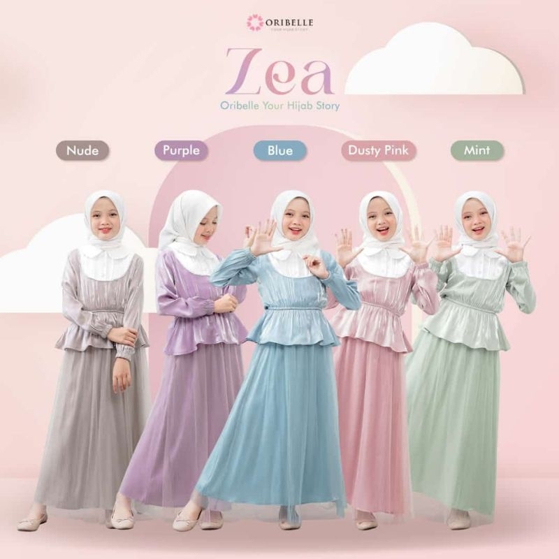 Oribelle Indonesia | One Set Zea by Oribellekids Original | Setelan Rok tutu & Blouse | Stelan Anak 