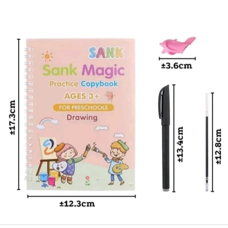 

TNT SHOP - SANK MAGIC WATER BOOK Buku Ajaib Belajar Menulis Anak Latihan Warna