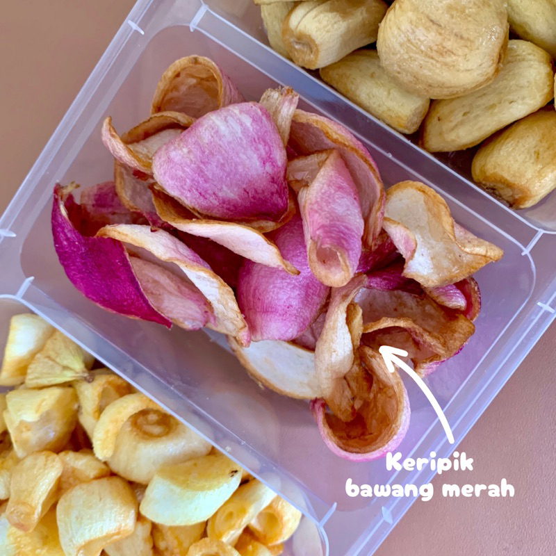 

2Xbtygneal Sakha Snack ) Saykress Paket Snack Keripik Bawang Putih, Bawang Merah, Bawang Bombay Non