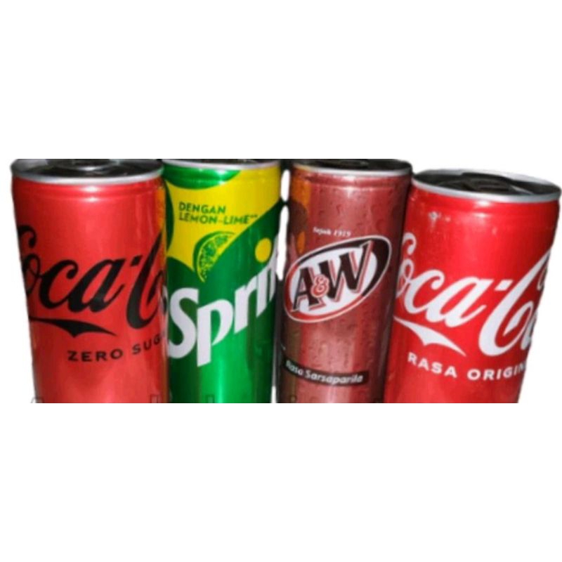 

Coca cola,sprite,AW ukuran 250 ML per karton isi 24 pcs