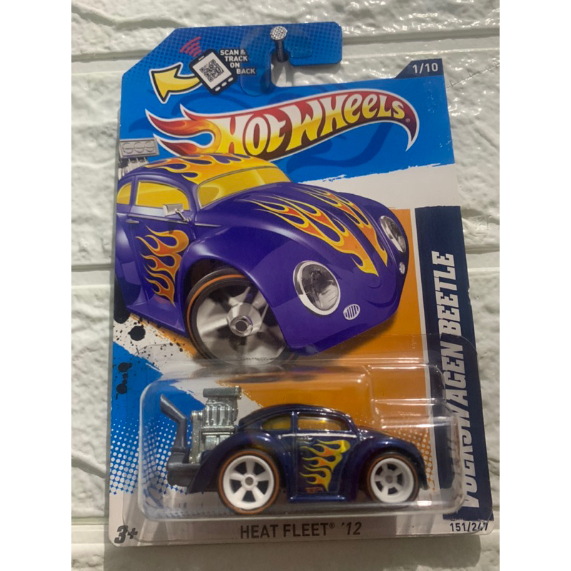HOTWHEELS SUPER TREASURE HUNT THS HEAT FLEET 12 VOLKSWAGEN BEETLE [blue]