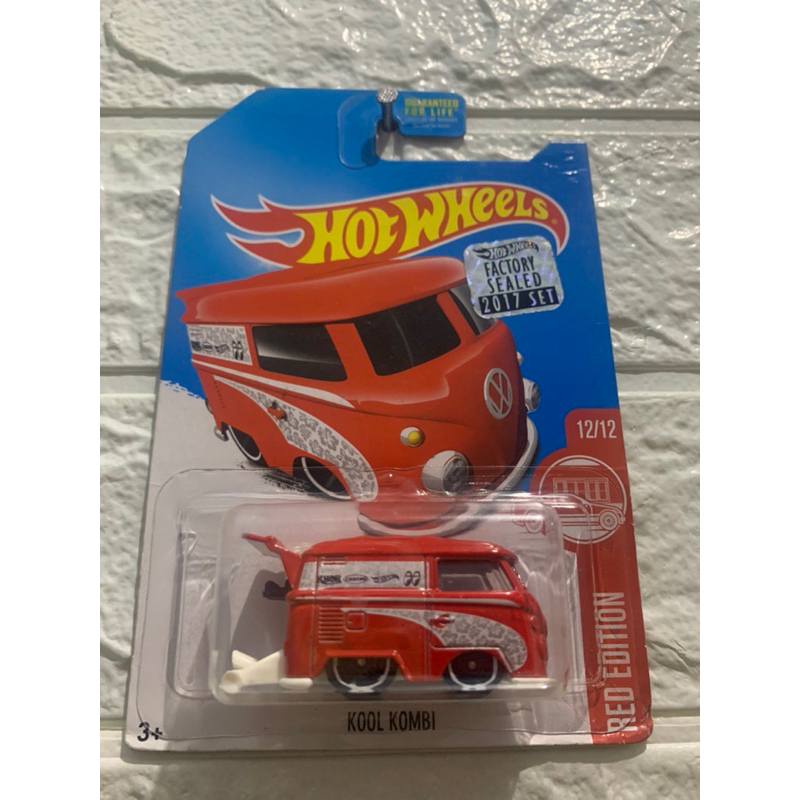 HOTWHEELS FACTORY SEALED, KOOL KOMBI RED EDITION, [ red]