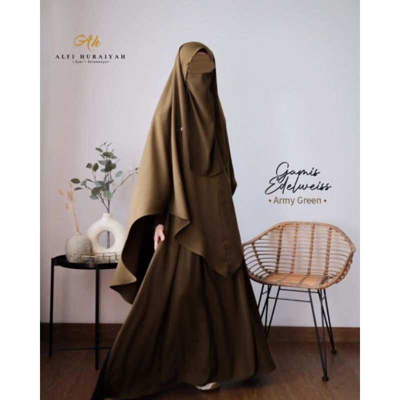 [Alfi Huraiyah] Gamis Edelweiss