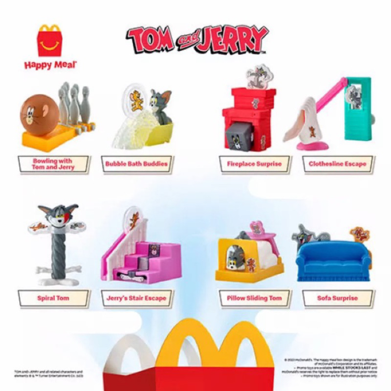 Tom and Jerry Toys ( Happy Meal Mcdonalds)
