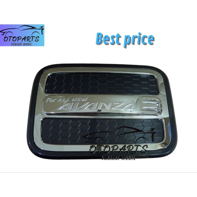 TANK COVER ALL NEW AVANZA 2012-2018 HITAM CROM/AKSESORIS TUTUP TANKI ALL NEW AVANZA HITAM CROM 2012-