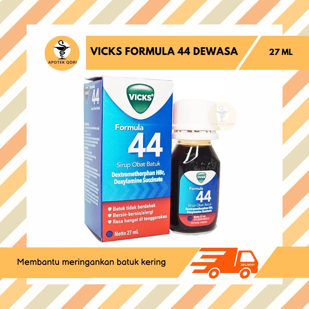VICKS FORMULA 44 DEWASA 27 ML/OBAT BATUK TIDAK BERDAHAK