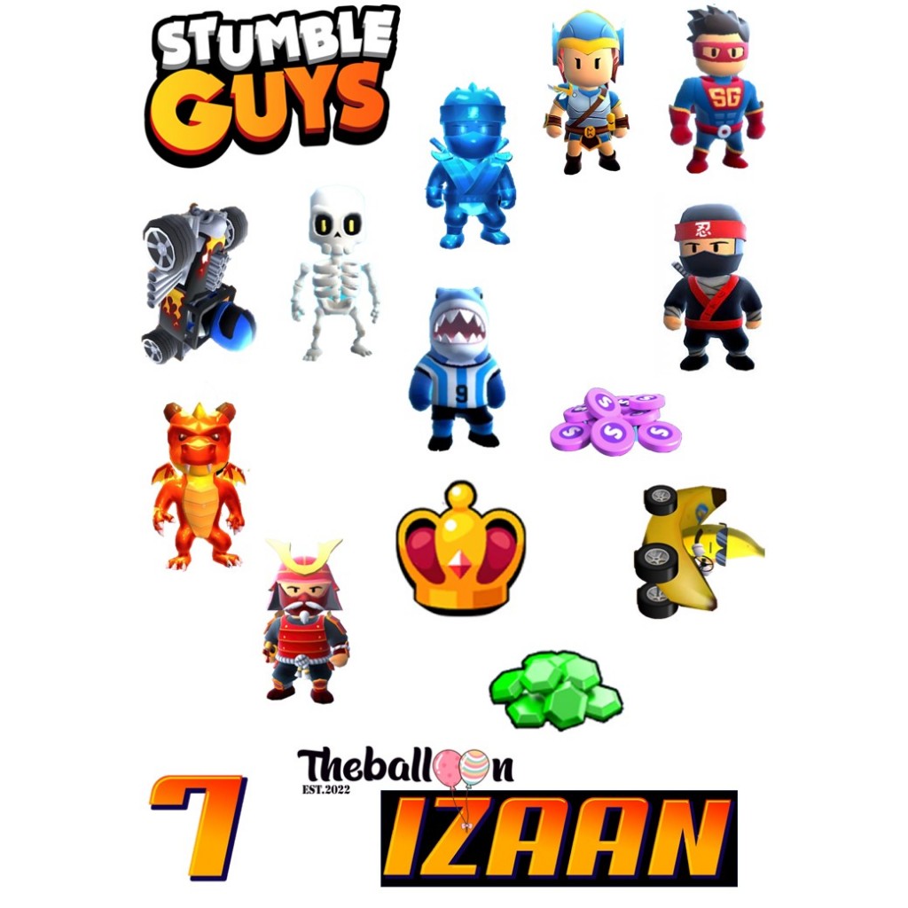 Topper Cake Stumble Guys