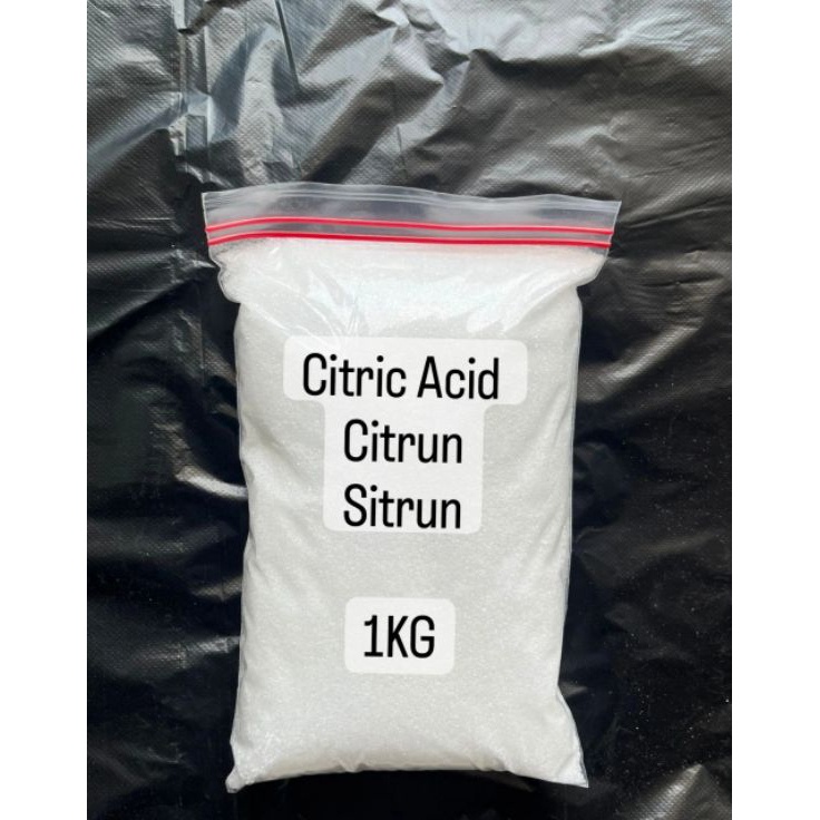

Kirim Langsung Citric Acid Monohydrate / Citrun / Sitrun / Asam Sitrat (1KG)