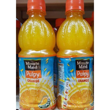 

Terlaku. PULPY ORANGE BOTOL 300 ML / MINUTE MAID 1 DUS ISI 12 BOTOL