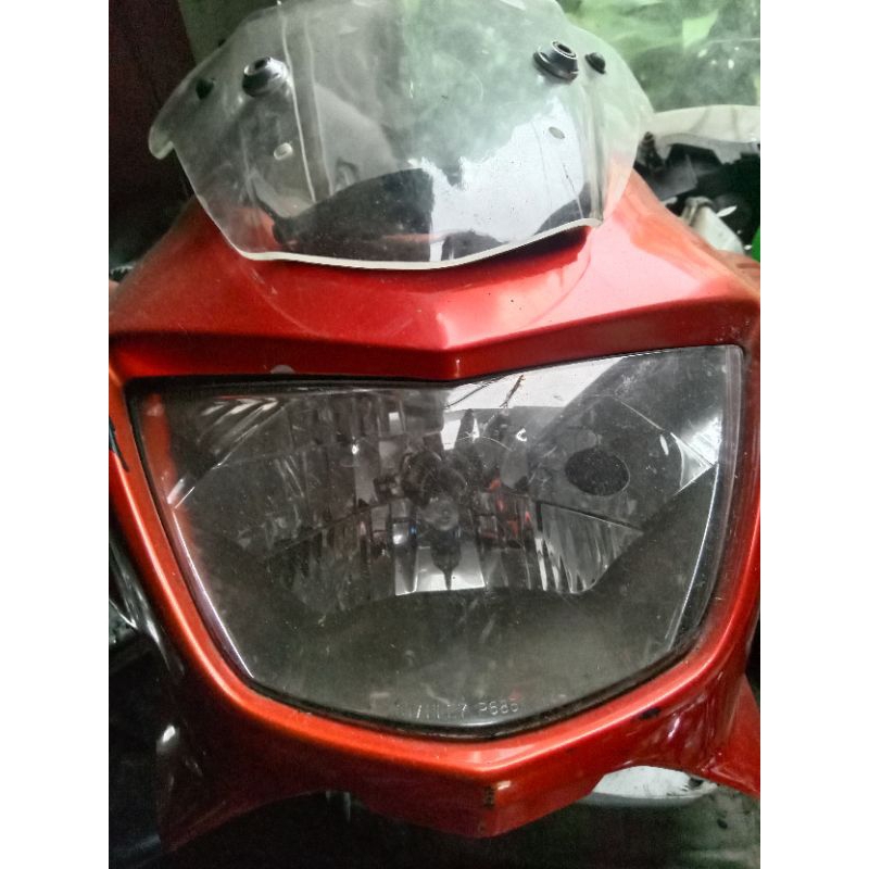 kedok set reflektor lampu depan Kawasaki ninja R barong original