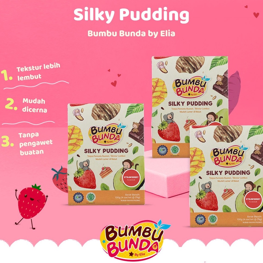 

Diskon Promo Bumbu Bunda by Elia Silky Pudding Non Pemanis Buatan Non Pengawet Tektur Lembut Mudah Lumer di Mulut Bubuk Puding Bumbu Bunda