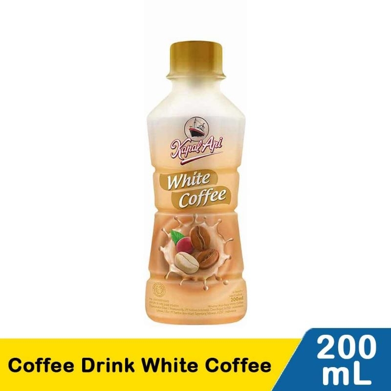 

Kapal Api Coffee Drink White Coffee 200Ml