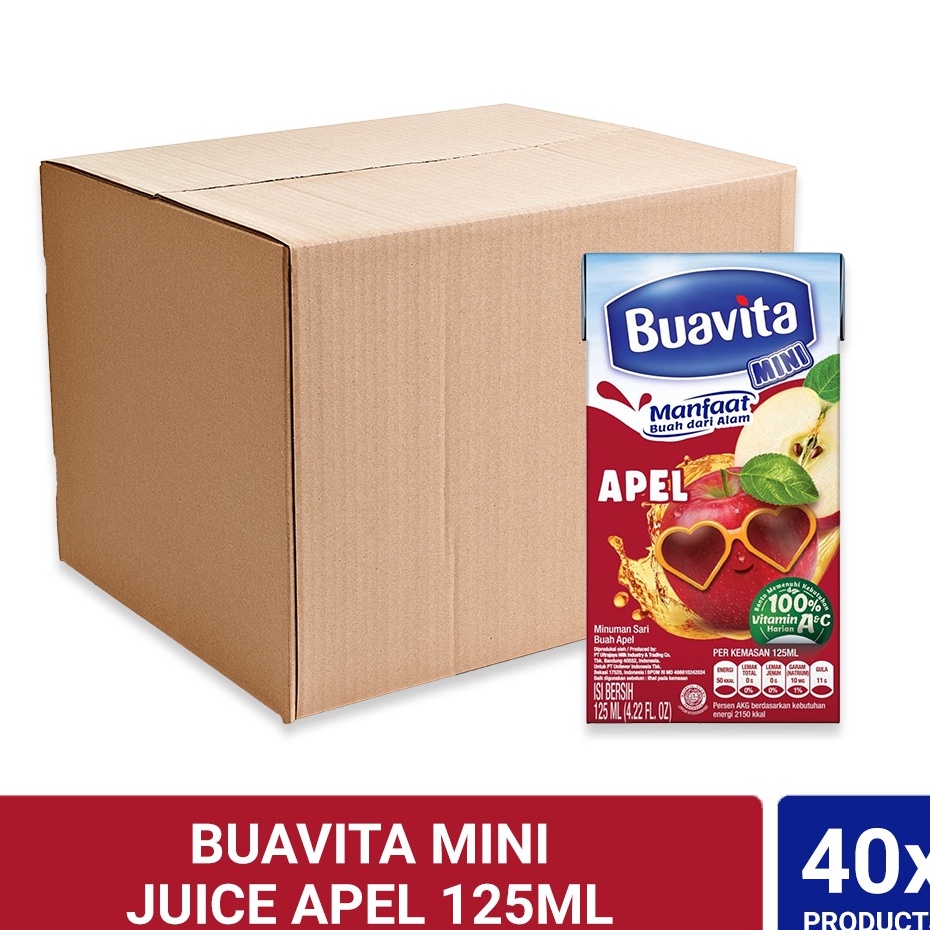 

Murah Banget Buavita Mini Juice Apel 125ml (Isi 40)