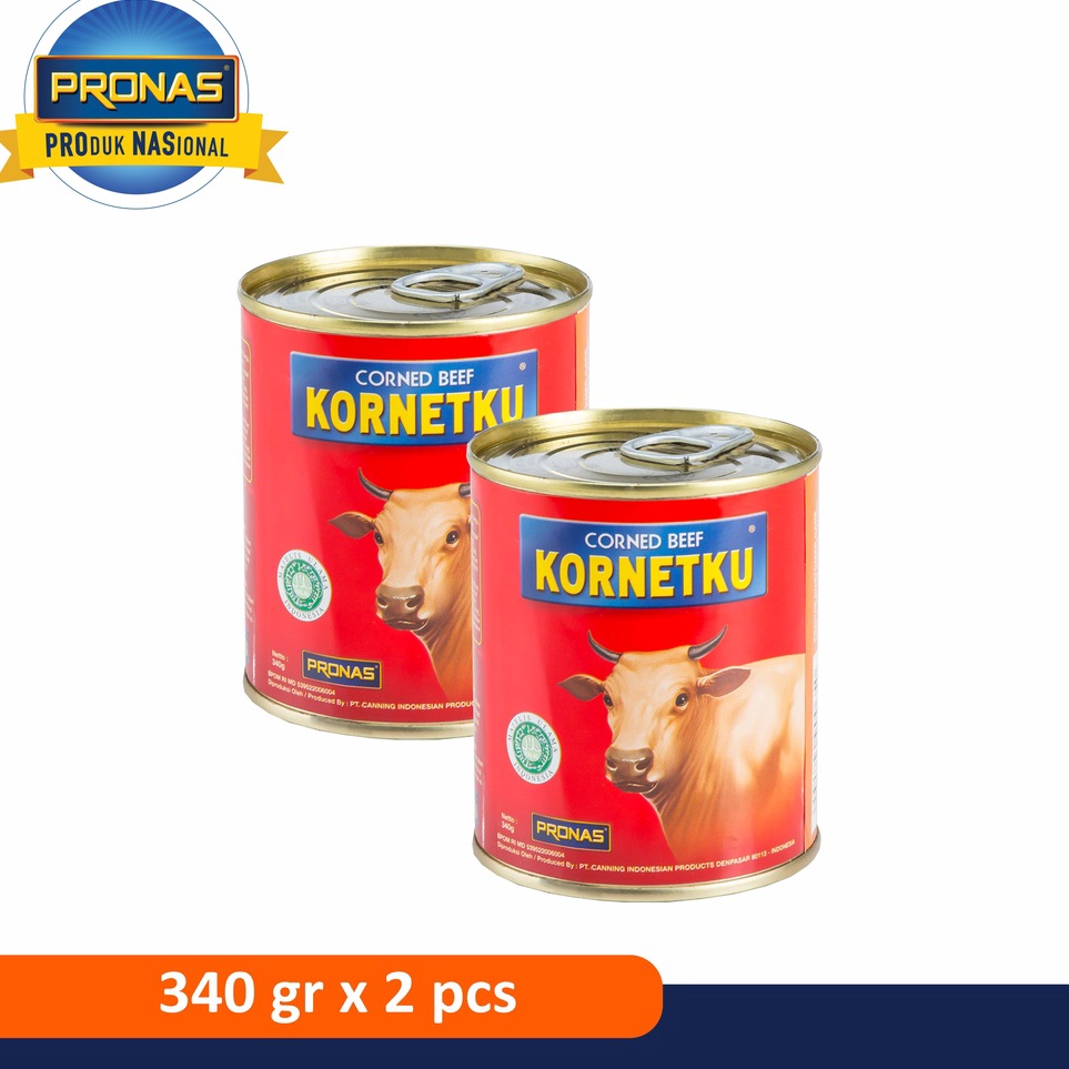 

Best Terlaris Pronas Kornetku Kornet Sapi 340 g bundling 2 pcs