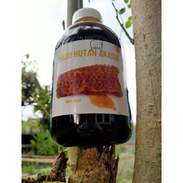 

[۞E1\] Madu Hutan Akasia Riau Murni Pure Row Honey 1Kg Fast On