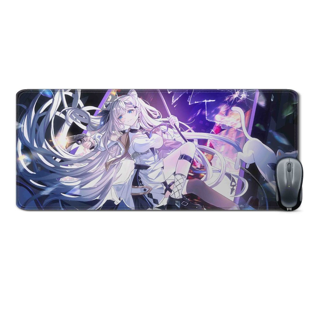 Deskmat mousepad extended anime vtuberVESTIA ZETA NIGHT-HOLO IDmaterial Rubber