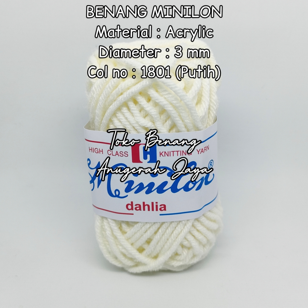 Benang Rajut Karpet / Benang Wol Besar / Benang Rajut Minilon 1801