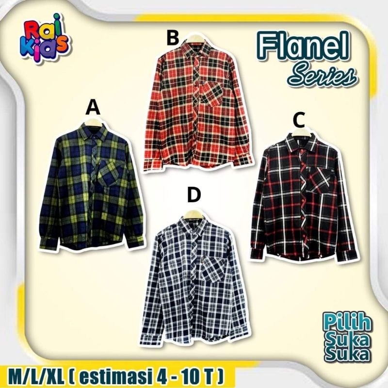 Kemeja Flanel Anak/Kemeja Flanel Premium/Kemeja Flanel Anak Laki-Laki/Kemeja Flanel Anak Perempuan