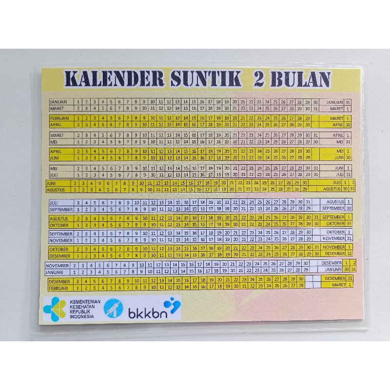 

Kalender KB 2 Bulan Laminating Ready