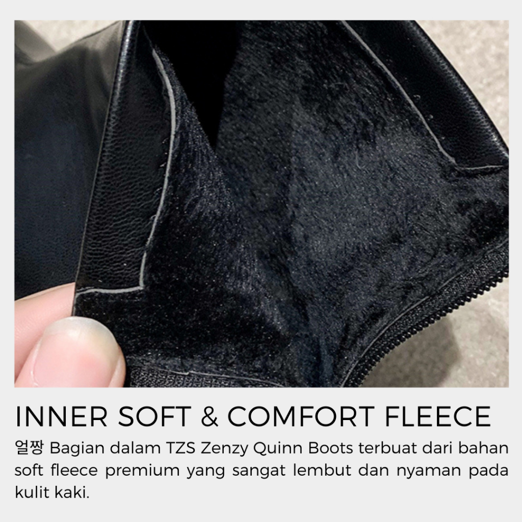 TZS Zenzy Quinn Boots - Sepatu Boots Wanita - Boots Heel Wanita - Sepatu Boot Fashion
