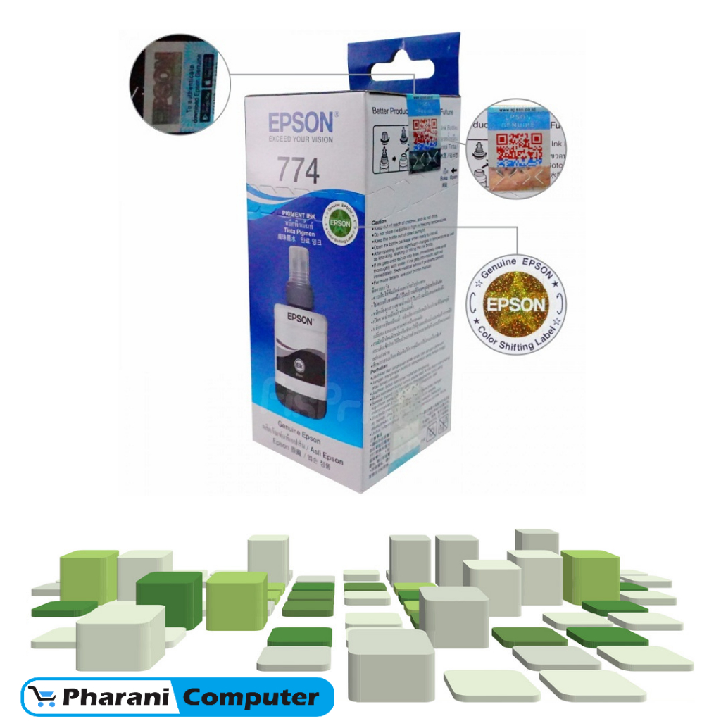 Tinta Epson T774 Black / Tinta Epson 774 Black Original semarang