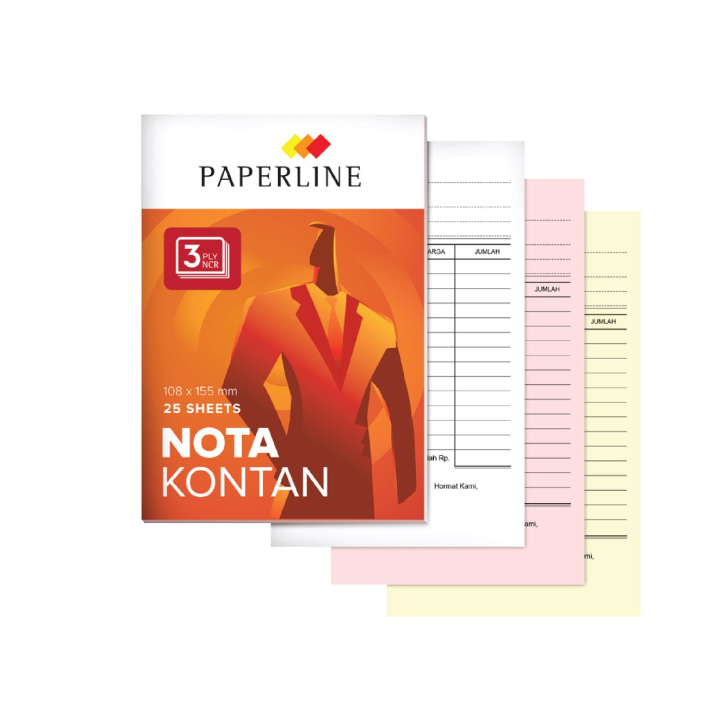 

Nota Kontan Kecil Rangkap 3 Paperline Buku Bon PPL NK K3 NCR Harga Satuan ( 1 Buku )