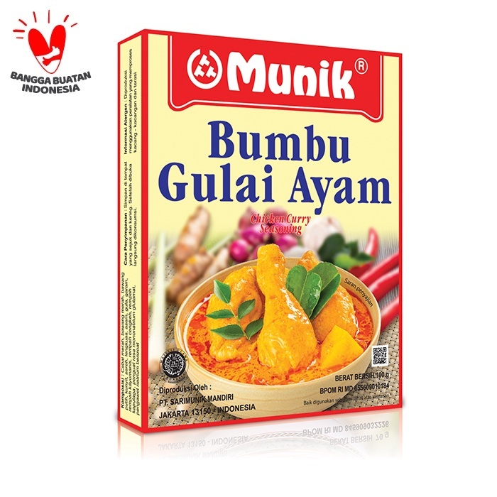 

Tchome Bumbu Masak instant Bumbu Munik Gulai Ayam 100 Gr Pasti Enak