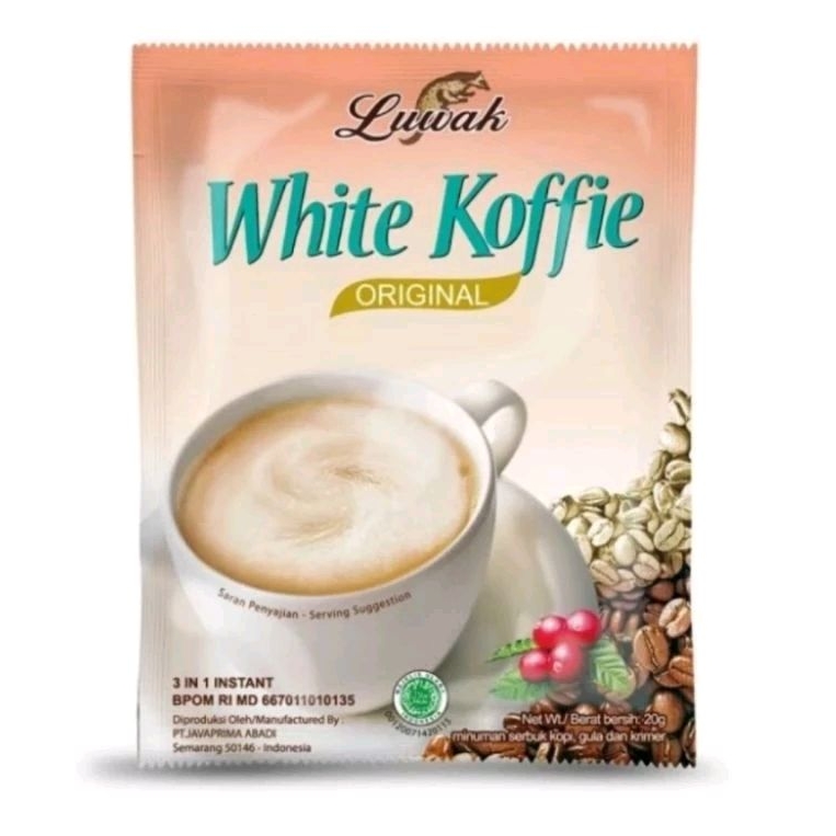 

White Koffie Luwak Original (1Renteng) Isi 10Pcs