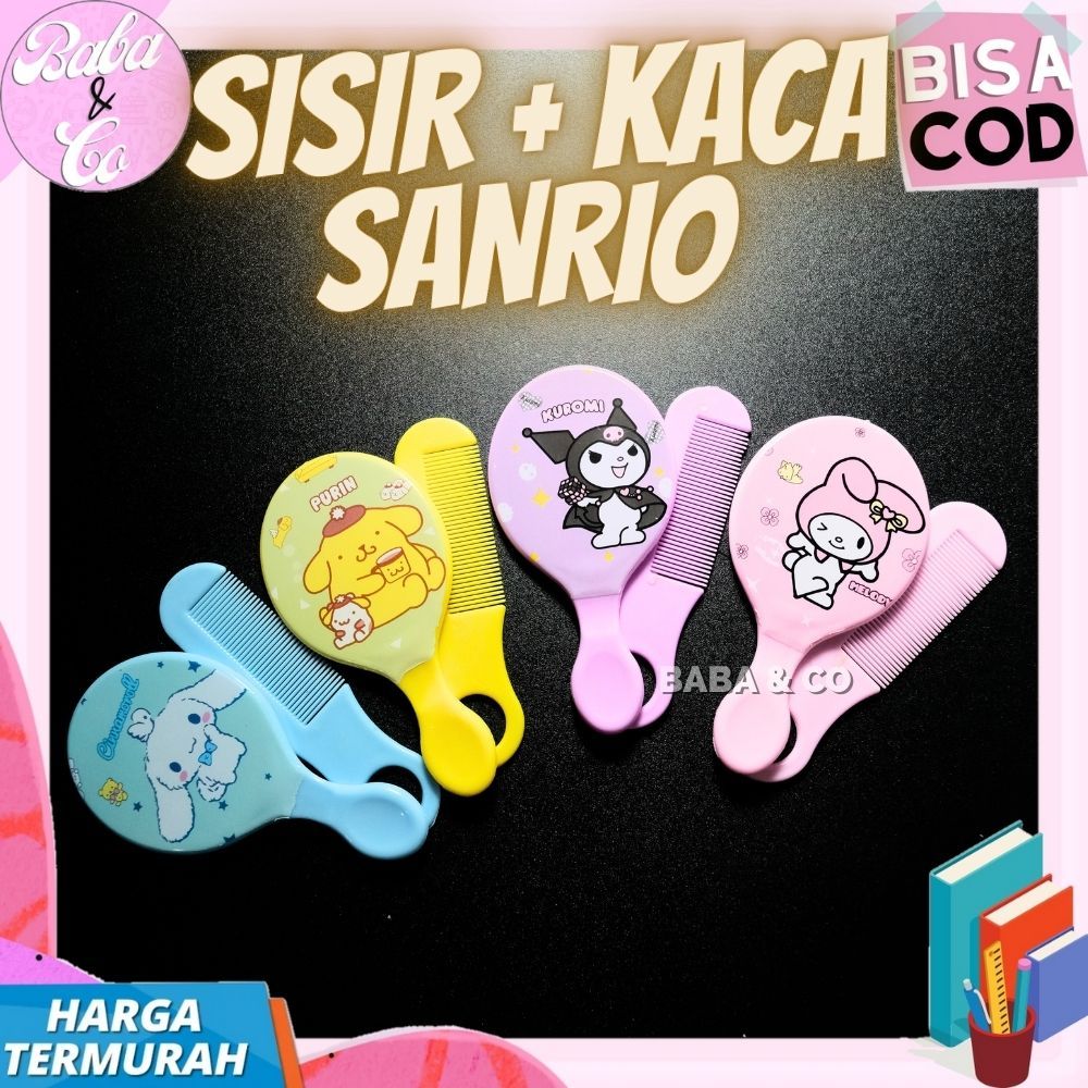 SISIR SANRIO MINI + CERMIN SANRIO SISIR CERMIN SANRIO LUCU UNIK MURAH